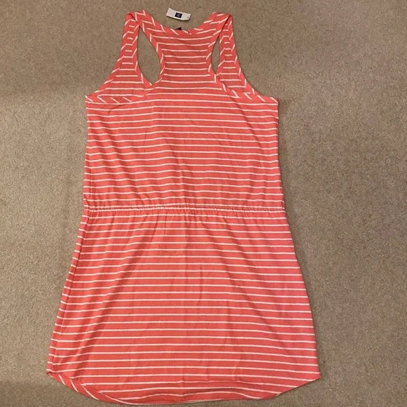 NWT Gap Coral & White Stripped Dress - Picture 3 of 3